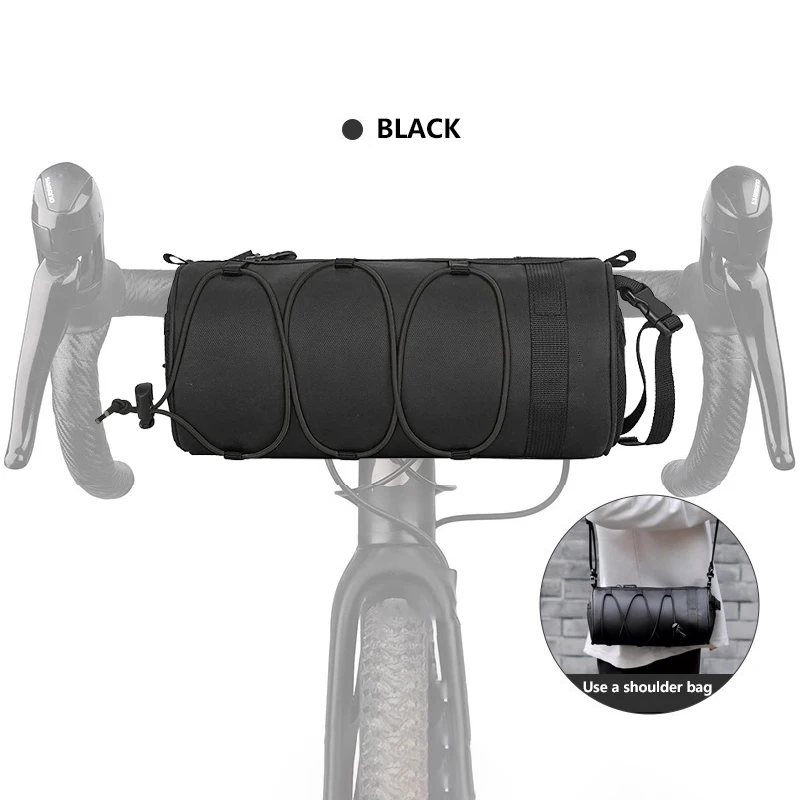Fahrradlenkertasche, multifunktionale Fahrrad-Fronttasche mit Schultergurt, Fahrrad-Frontrahmentasche für MTB