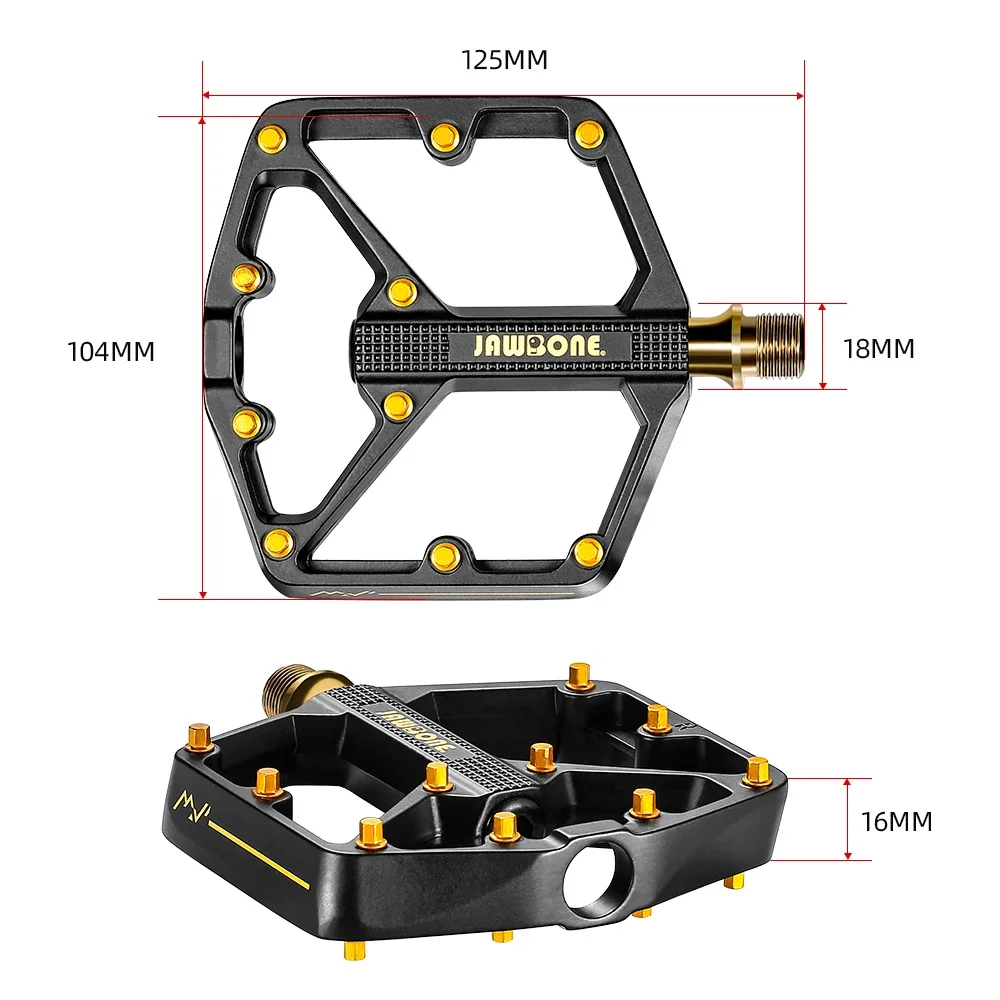 Jawbone MTB-Pedale, flache Fahrradpedale, ultraleichtes – Bild 5