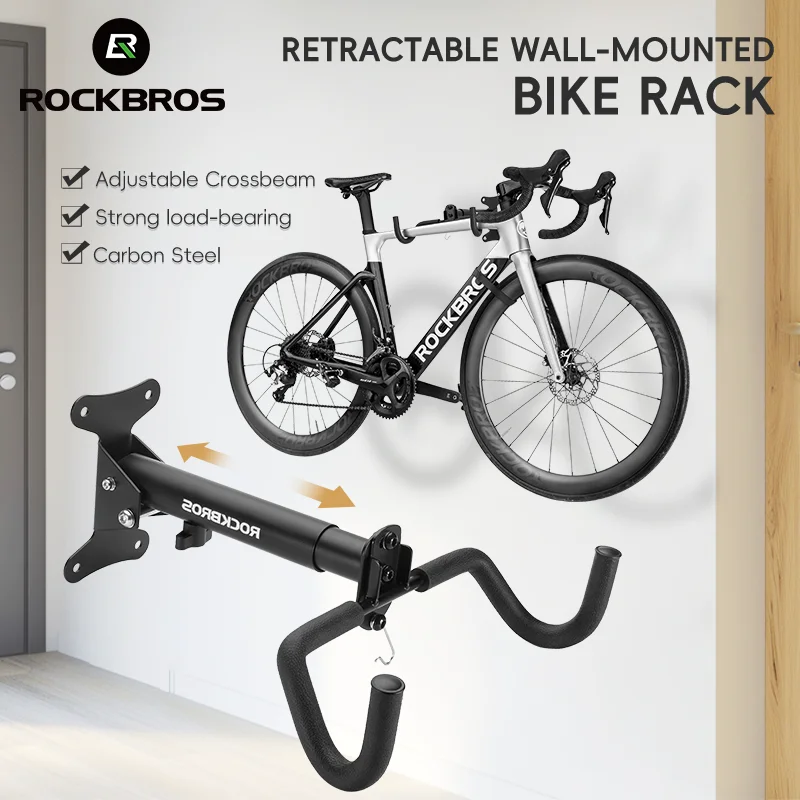 ROCKBROS Fahrradträger, Wandhalterung, Garage, Zuhause, verstellbarer Fahrradträger, horizontaler