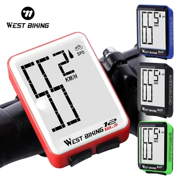 WEST RADFAHREN Fahrrad Computer Multifunktions LED Digital Rate MTB Fahrrad Tacho Drahtlosen Radfahren