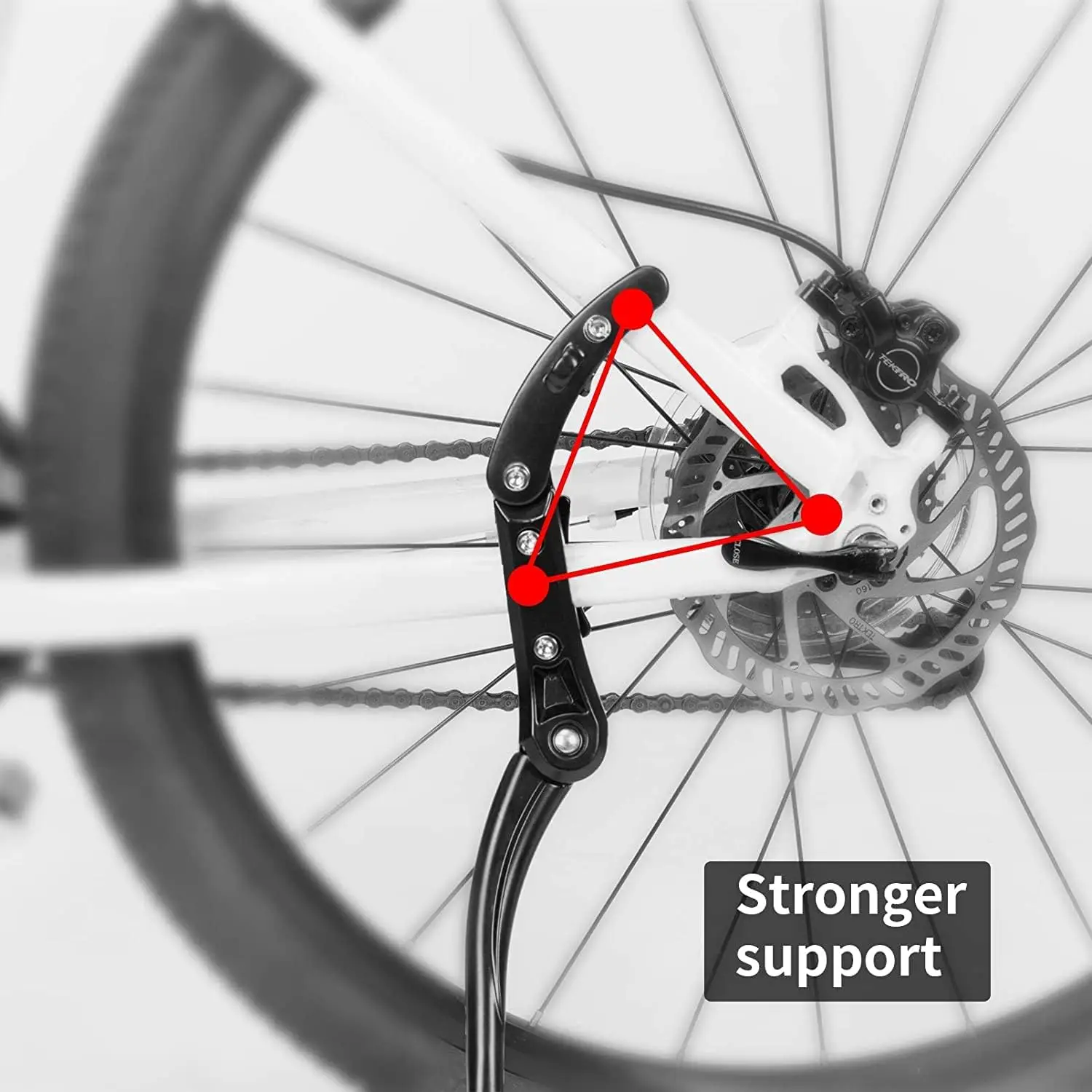 Verstellbarer Fahrradständer, Aluminiumlegierung, universeller – Immagine 5