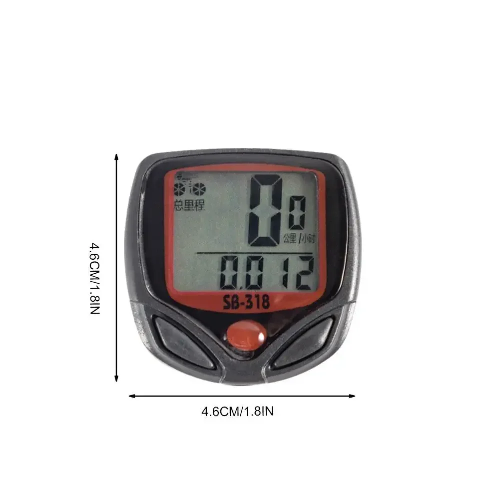 Wasserdichter Fahrradcomputer, Tachometer, Kilometerzähler, kabelloser – Immagine 4