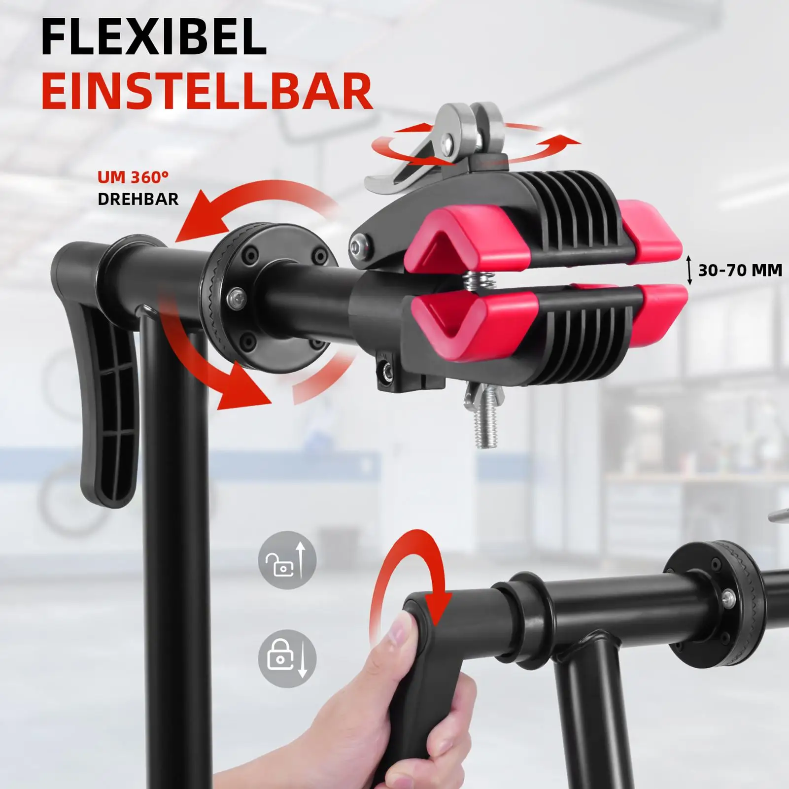 Robuster Fahrrad-Reparaturständer Fahrrad-Wartungshalterung – Image 6