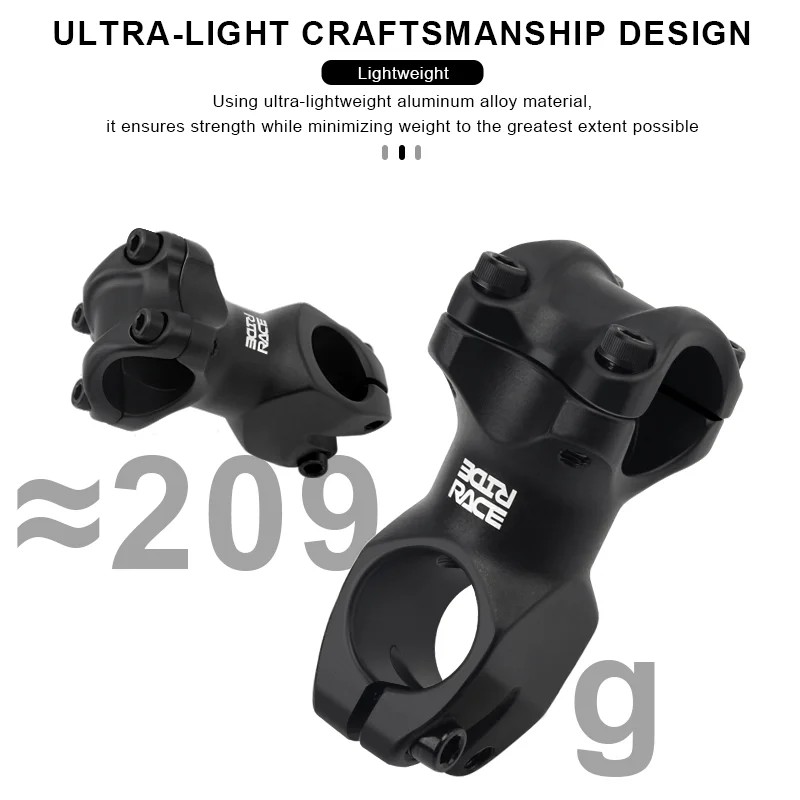 MTB-Fahrradlenker-Vorbau 7 Grad 60mm Länge Rennrad-Vorbau Aluminium – Image 3