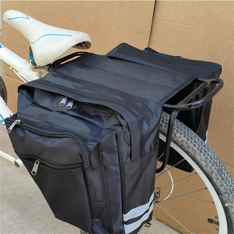 Radfahren Doppelseitiger Gepäckträger Fahrrad 2-in-1 Camo Trunk Bag – Image 4