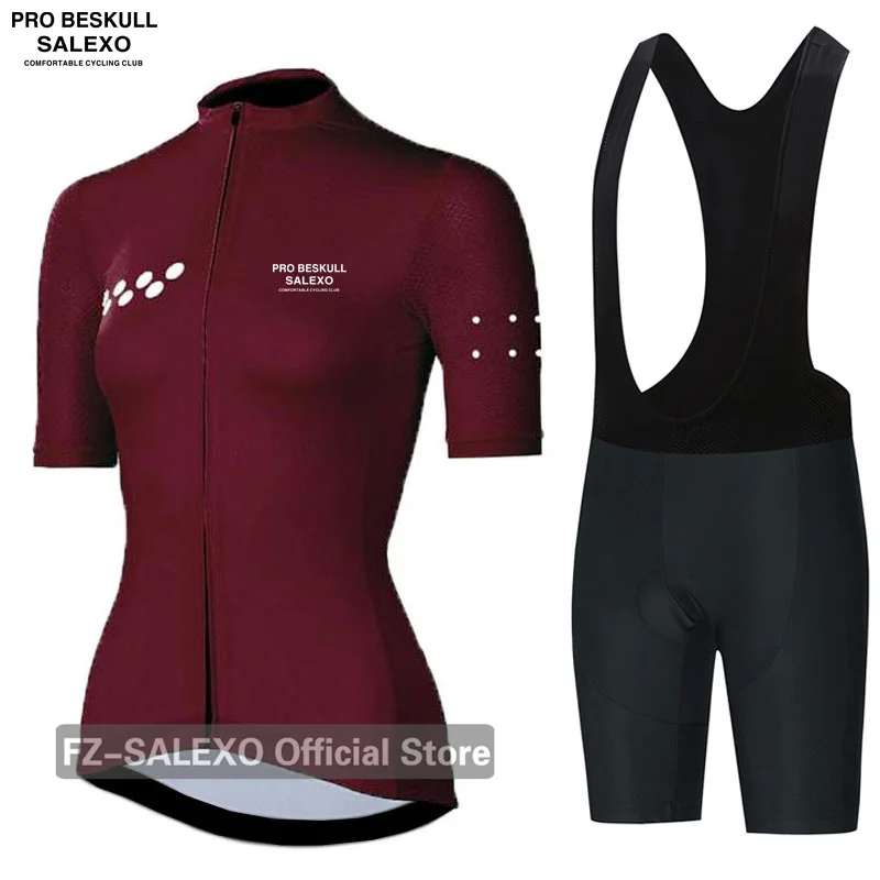 Frauen Sommer Kurzarm Radfahren Jersey Set, Weibliche – Immagine 4