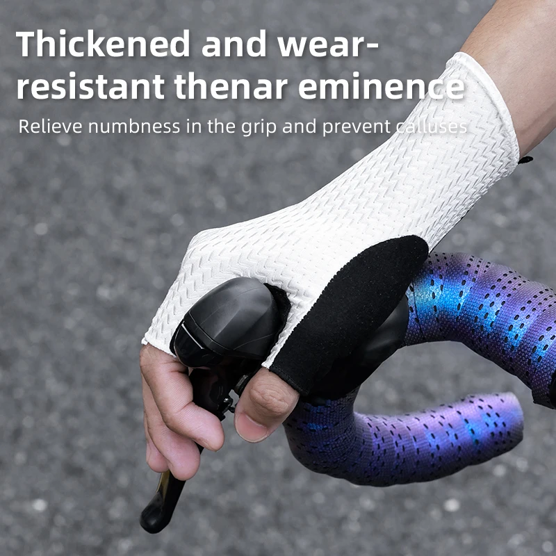 Radfahren Halbe Finger Handschuhe Männer Frauen Atmungsaktive – Bild 4