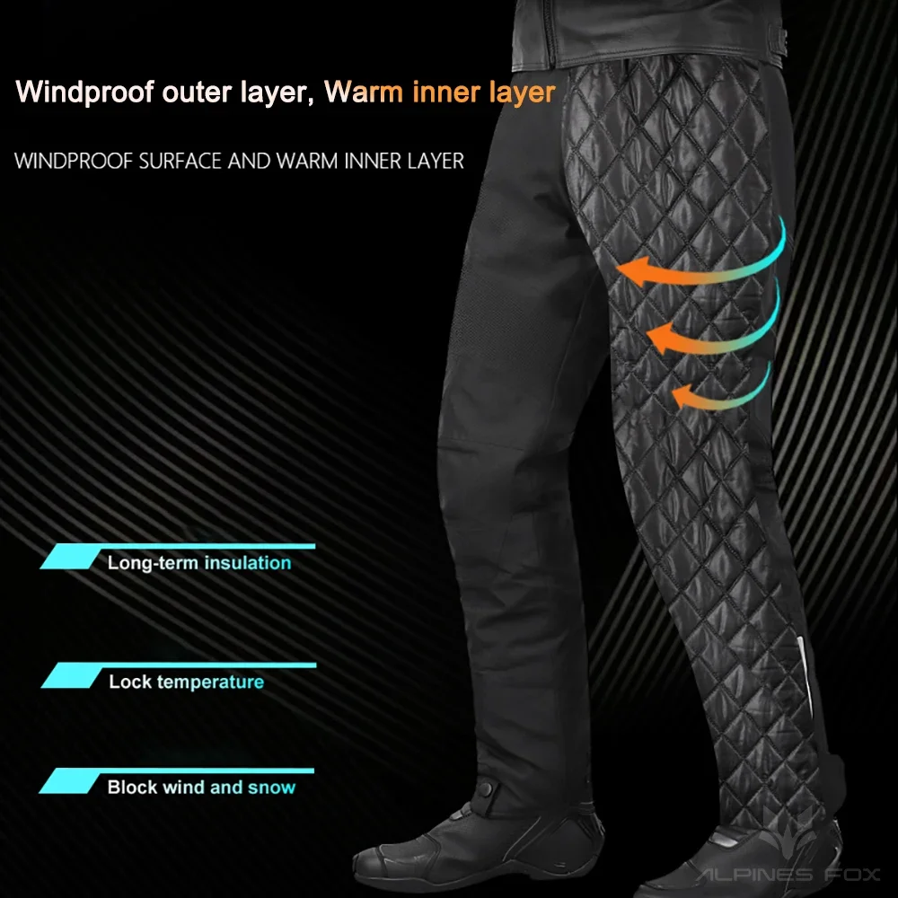 Winter-Motorradhose, Herren-Motorrad-Schnellverschlusshose – Image 3