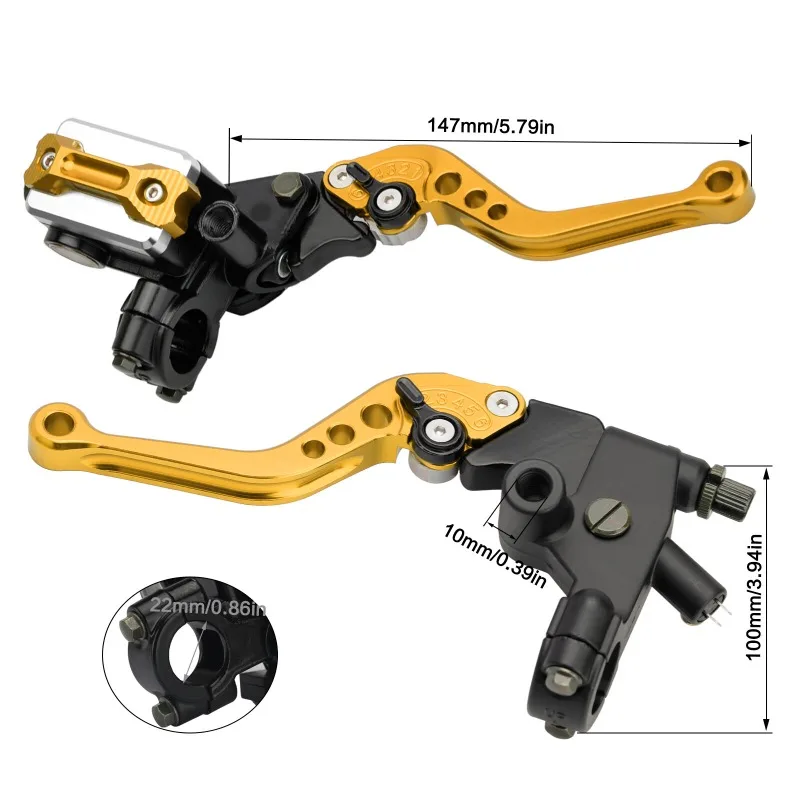 Motorrad-Bremshebel CNC Hydraulische Scheibenbremspumpe – Bild 2