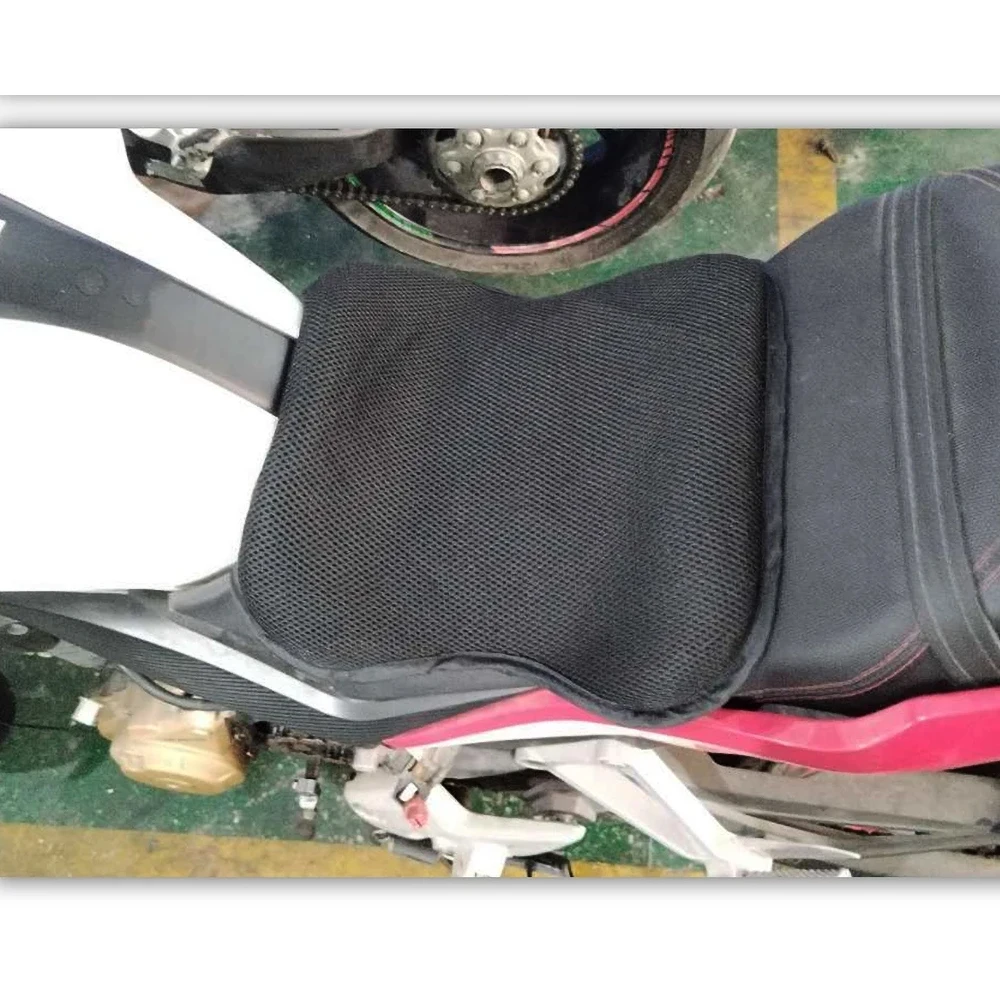 Motorrad Gel Sitzkissen Atmungsaktive Wärmedämmung Air Pad Abdeckung – Immagine 4