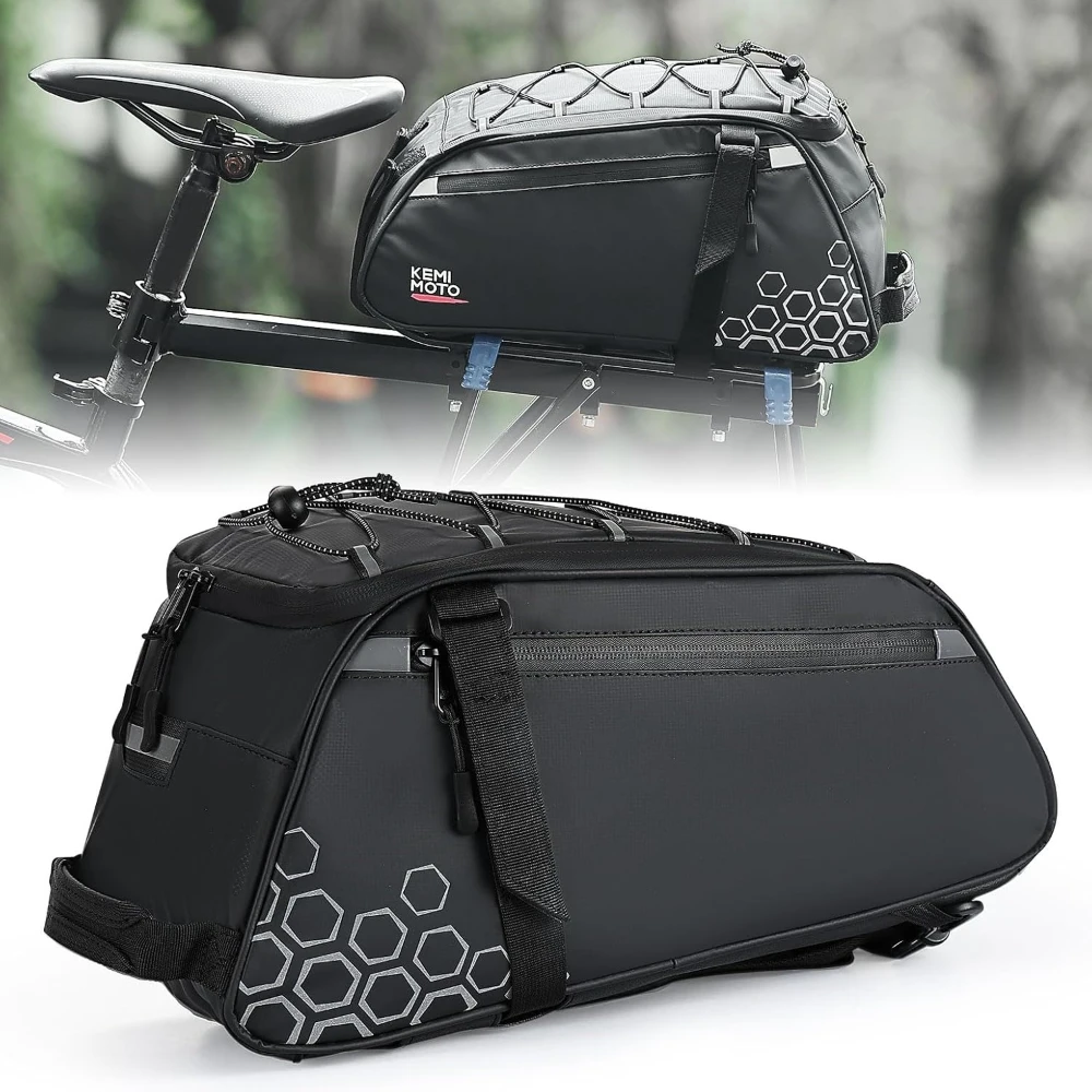 Fahrradtasche Hinten Fahrradträger Tasche 8L 13L PVC für Ebike Fahrrad – Image 3
