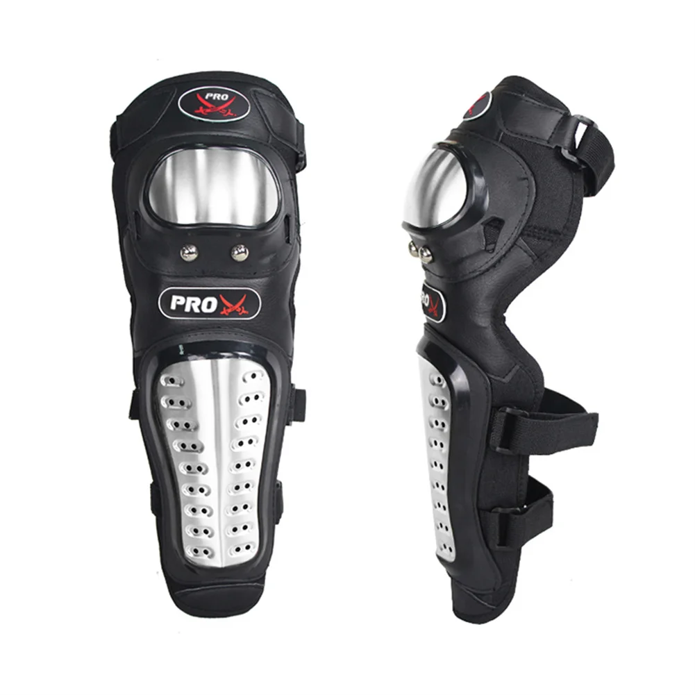 Motorrad Reiten Knie Pads Edelstahl Motorrad Racer Knie (4 Stück) – Bild 5