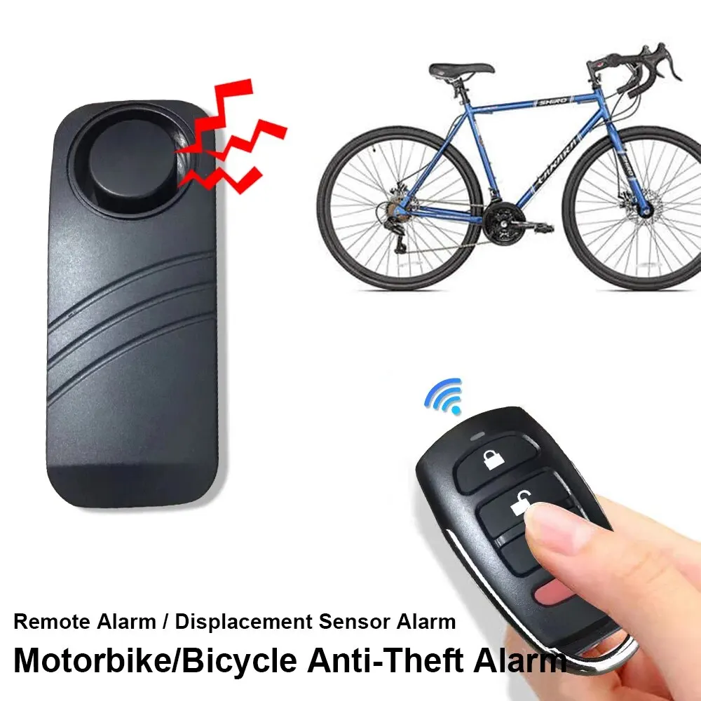 Anti-Diebstahl-Fahrradalarm, kabelloser Motorradalarm, Fernbedienung, wasserdichter Fahrradalarm für Moto