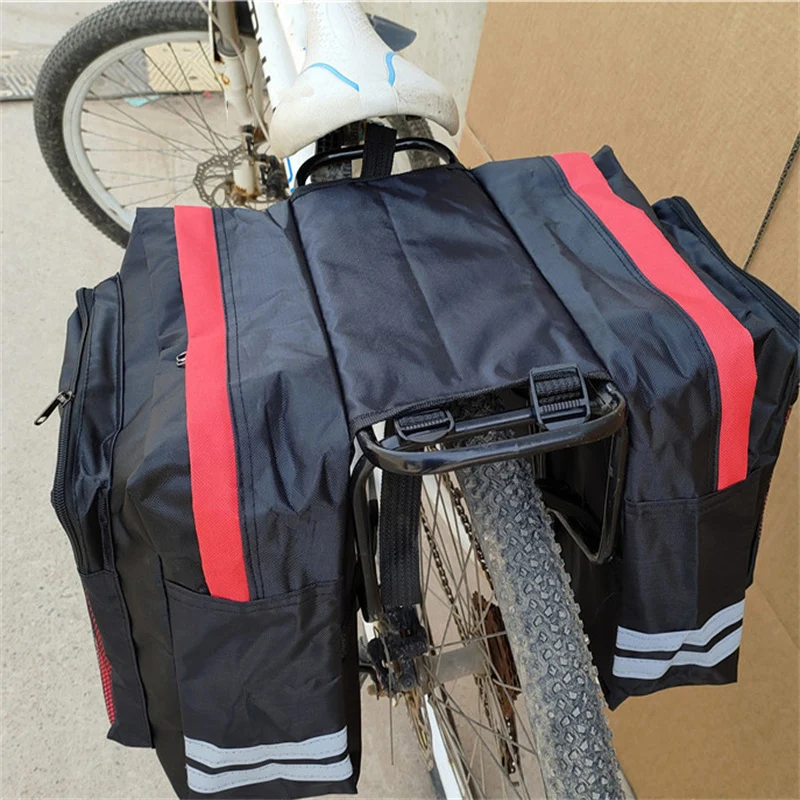 Radfahren Doppelseitiger Gepäckträger Fahrrad 2-in-1 Camo Trunk Bag – Image 5