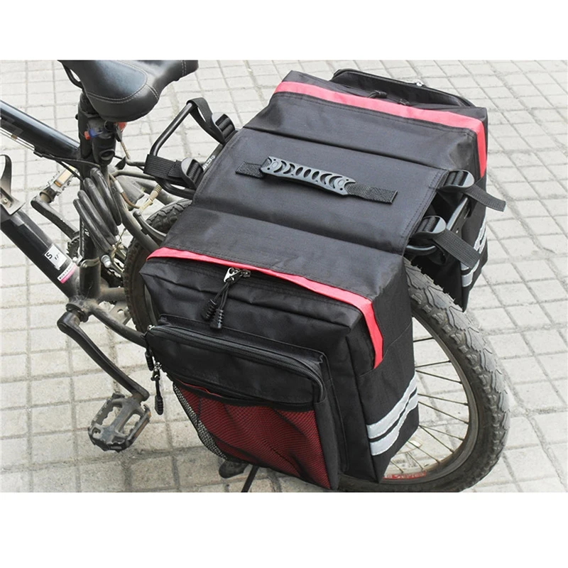 MTB Fahrrad-Gepäckträgertasche Langlebige Doppelseitige Fahrradtasche – Immagine 4