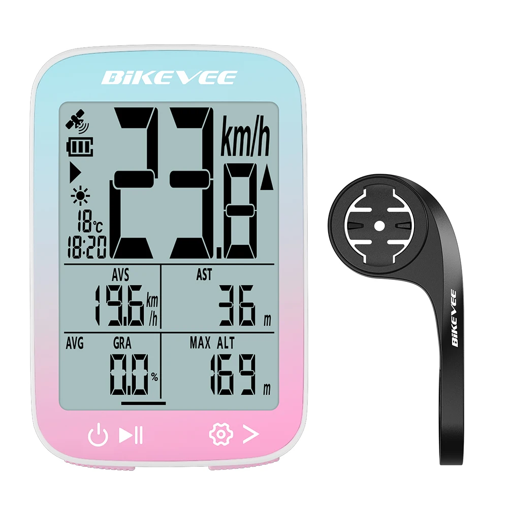 Fahrradcomputer, kabellos, GPS, Fahrrad-Kilometerzähler, MPH KM/H, Fahrrad-Tachometer, Radfahren