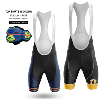 Radfahren Bib Shorts Männer Outdoor Tragen Fahrrad Radfahren 19D Gepolsterte Reiten Bib Strumpfhosen Fahrrad