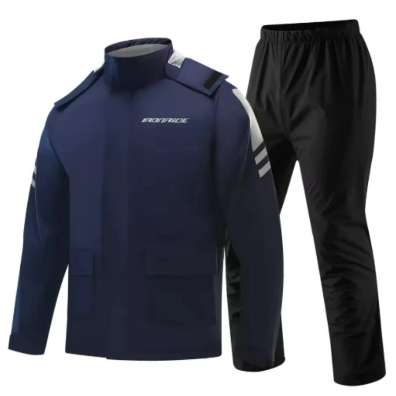 Motorrad-Regenanzug für Herren und Damen Reflektierender Wasserdichter – Image 6