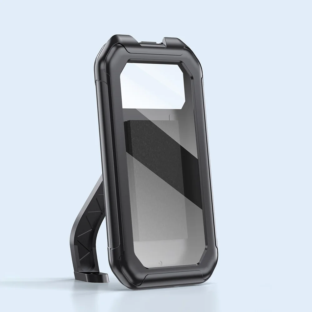 360 ° Drehbarer Motorrad-Handyhalter, wasserdichte Handyhülle für Motorrad und Fahrrad, Lenkerhalterung