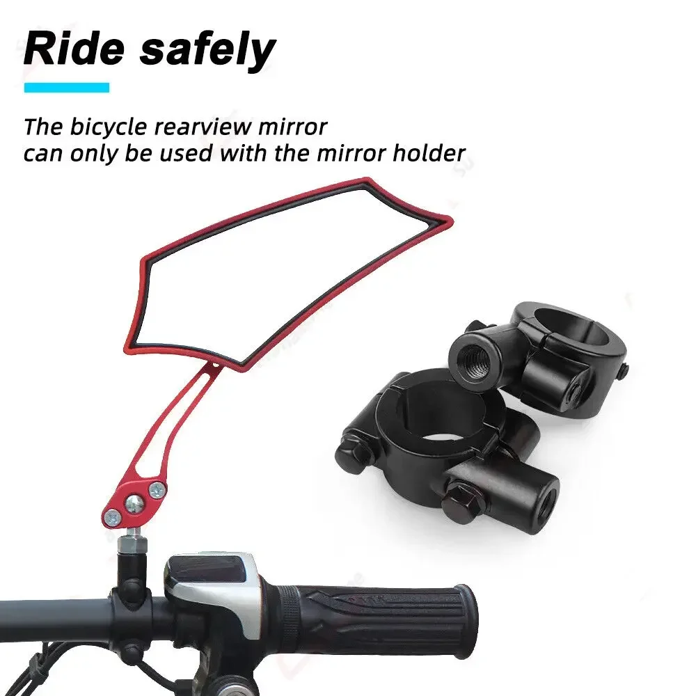 Fahrrad rückspiegel mit 10mm Adapter 7/8 "Lenker Seitens piegel – Immagine 4
