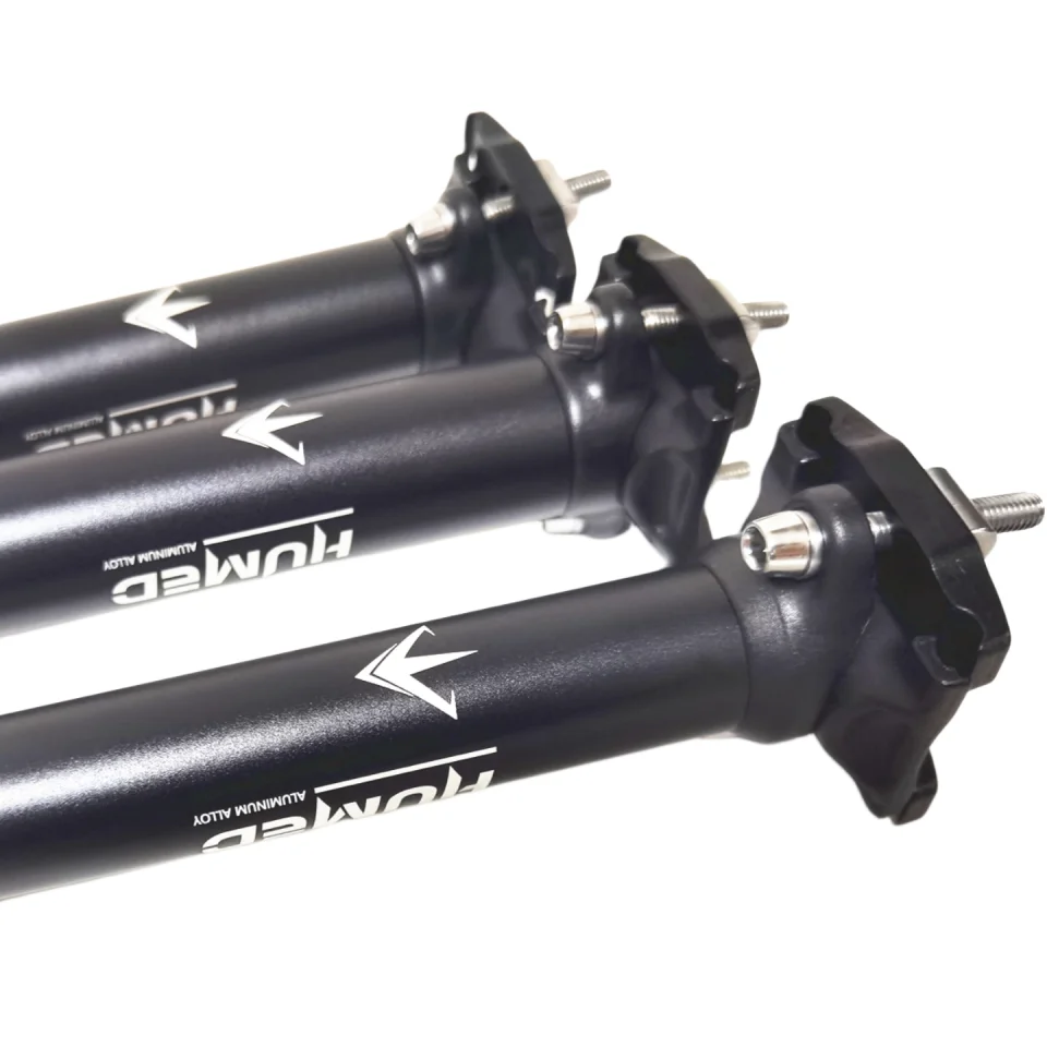 Fahrradsattelstütze 27,2/30,9/31,6mm Schwarz, 450mm Länge MTB Rennrad – Image 4