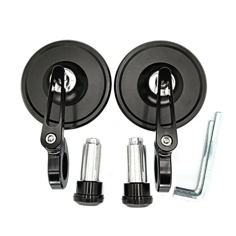 Motorradspiegel aus Aluminium für Lenkerende 7/8" 22MM Seitlich Verstellbare Rückspiegel