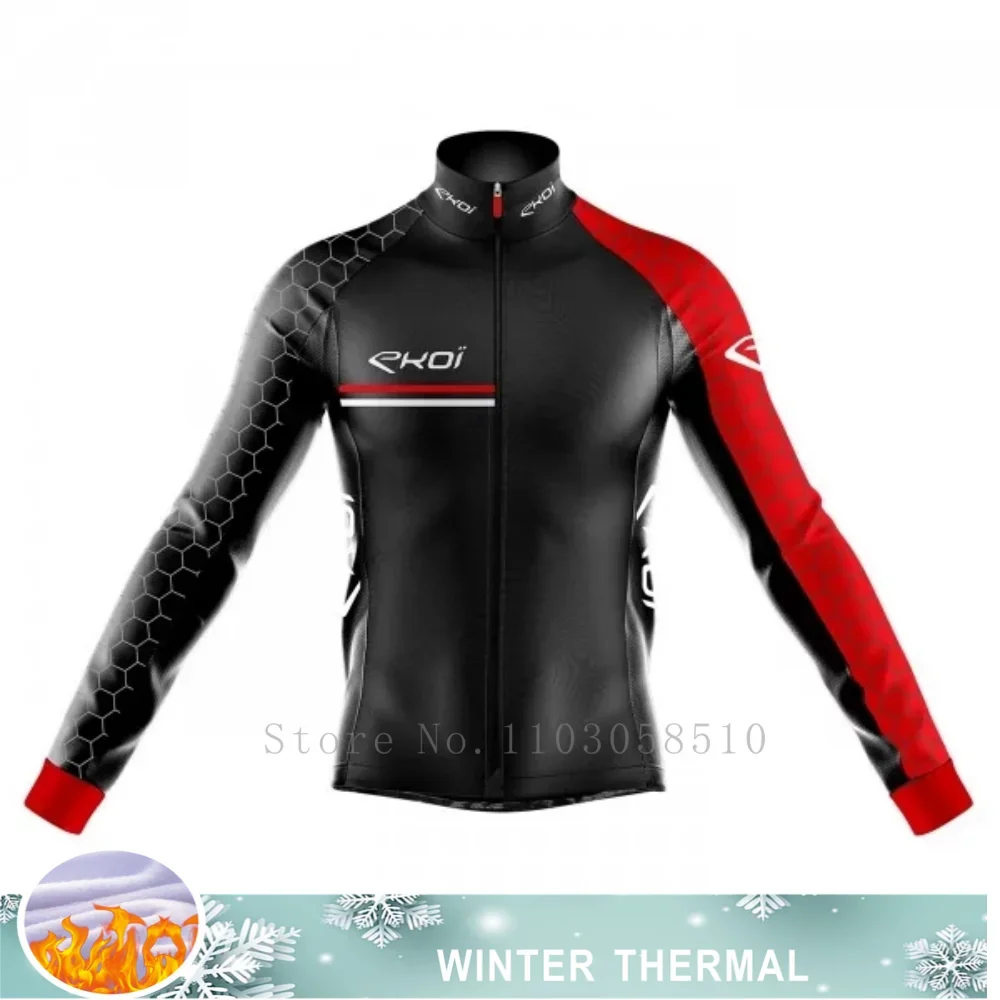 Herren Fahrradjacken Herrenmäntel Winter Thermo-Fleece Windbreaker 0-15 ° MTB-Fahrradbekleidung Fahrradjacke
