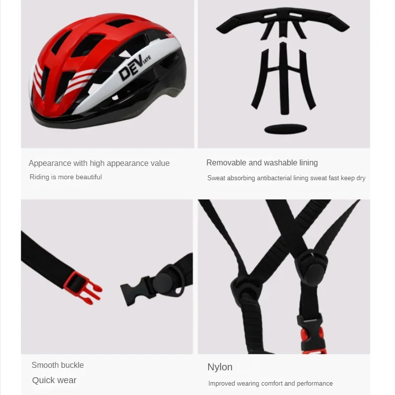 DEV Radsport-MTB-Helm für Mountainbike und Rennrad, Atmungsaktive – Bild 4
