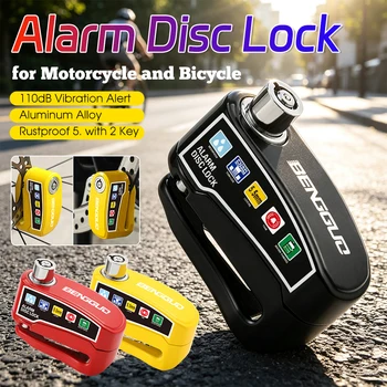 Elektrische Fahrradschlösser mit 2 Schlüsseln, Diebstahlschutz-Motorschloss, Rostschutz, laute Alarmschlösser