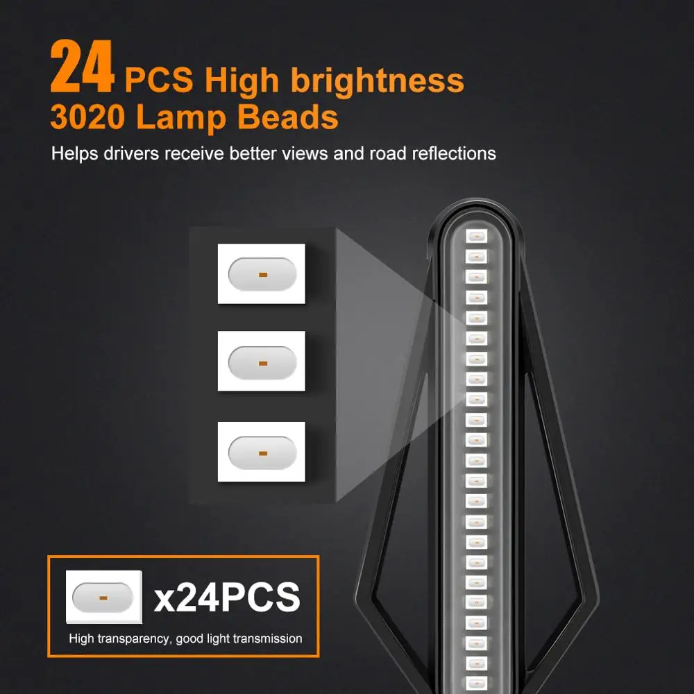 Motorrad LED Blinker Richtungs anzeigen blinken hinten Heck bremse – Bild 5