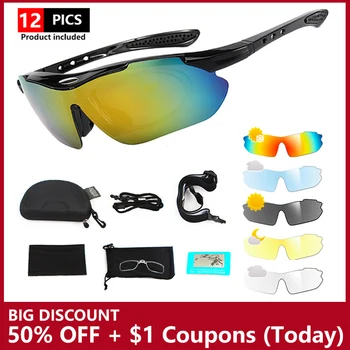 Polarisierte Sport-Fahrradbrille Damen- und Herren-Sonnenbrille Rennrad UV400 Fahrradbrille Mountainbike