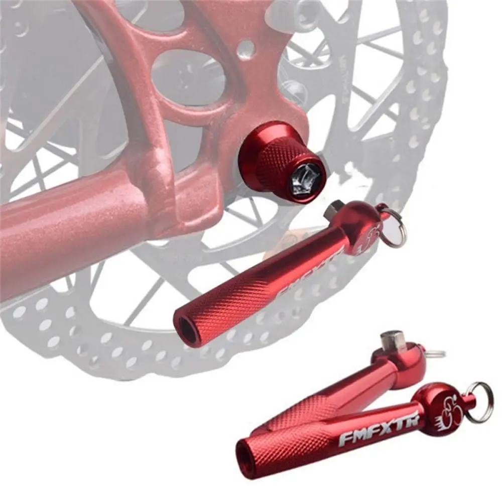 Diebstahlsicherer Schnellspannschraubenstange Vorderer hinterer Spindelschlüssel Fahrradspieße Radzubehör Nabe