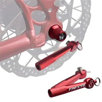 Diebstahlsicherer Schnellspannschraubenstange Vorderer hinterer Spindelschlüssel Fahrradspieße Radzubehör Nabe