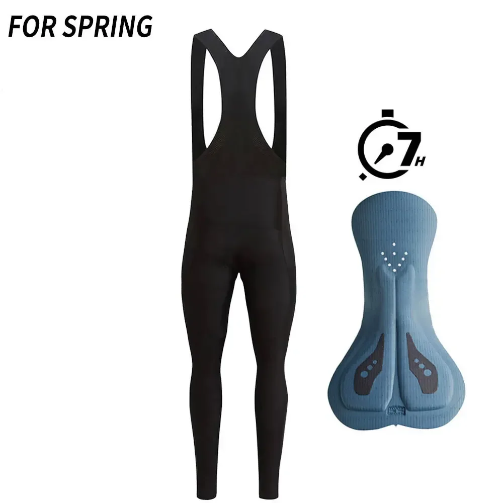 Herren Winter Thermal Fleece Mountainbike Radfahren Trägerhose Stoßfeste Strumpfhose ELASTIC INTERFACE Gel