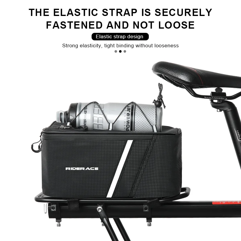 RIDERACE Fahrrad-Heckkorb Gepäckträger-Satteltasche Fahrradtasche 5L – Image 4