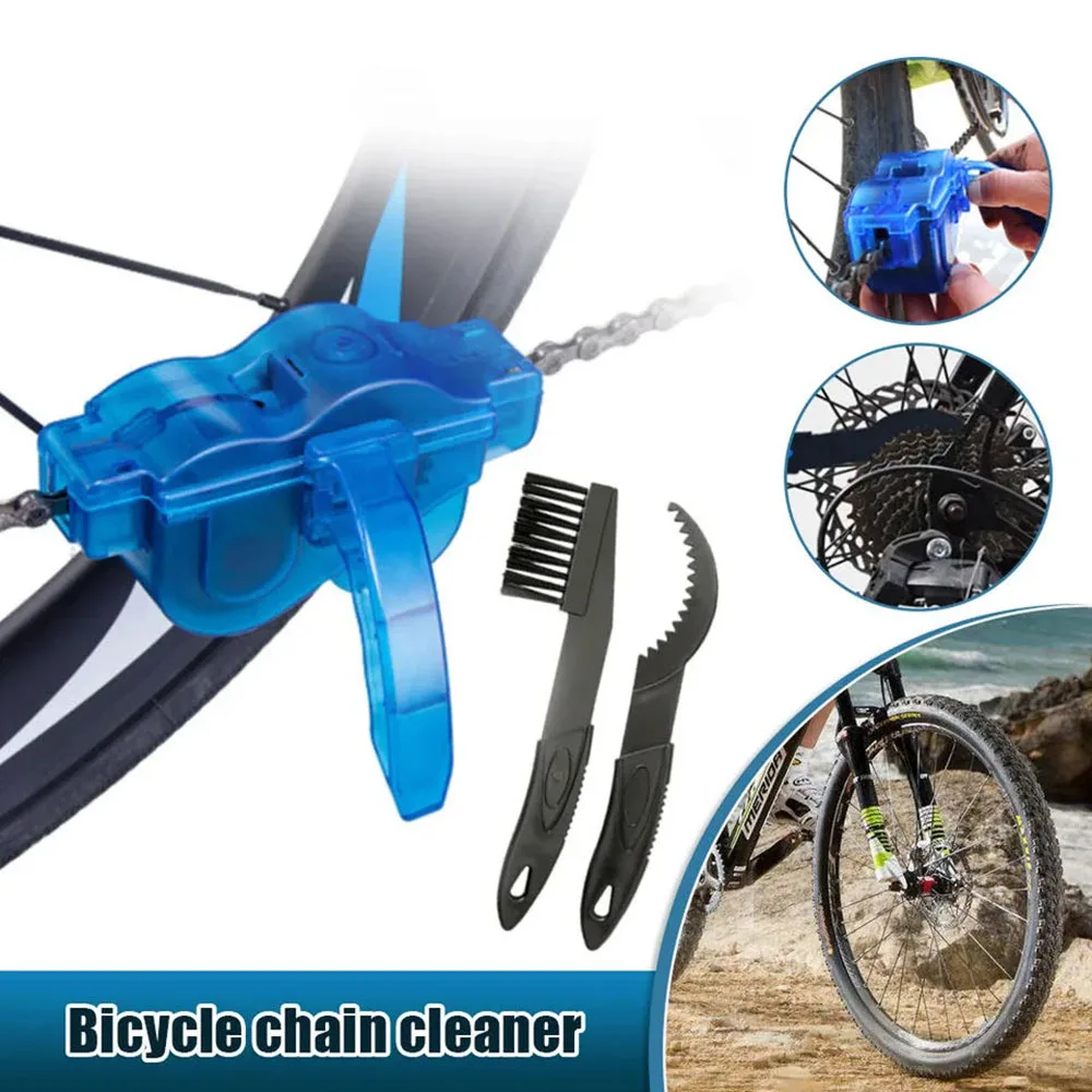 Kettenreiniger Reinigung Fahrrad 3D Kettenbürste Waschwerkzeug Set MTB – Image 3