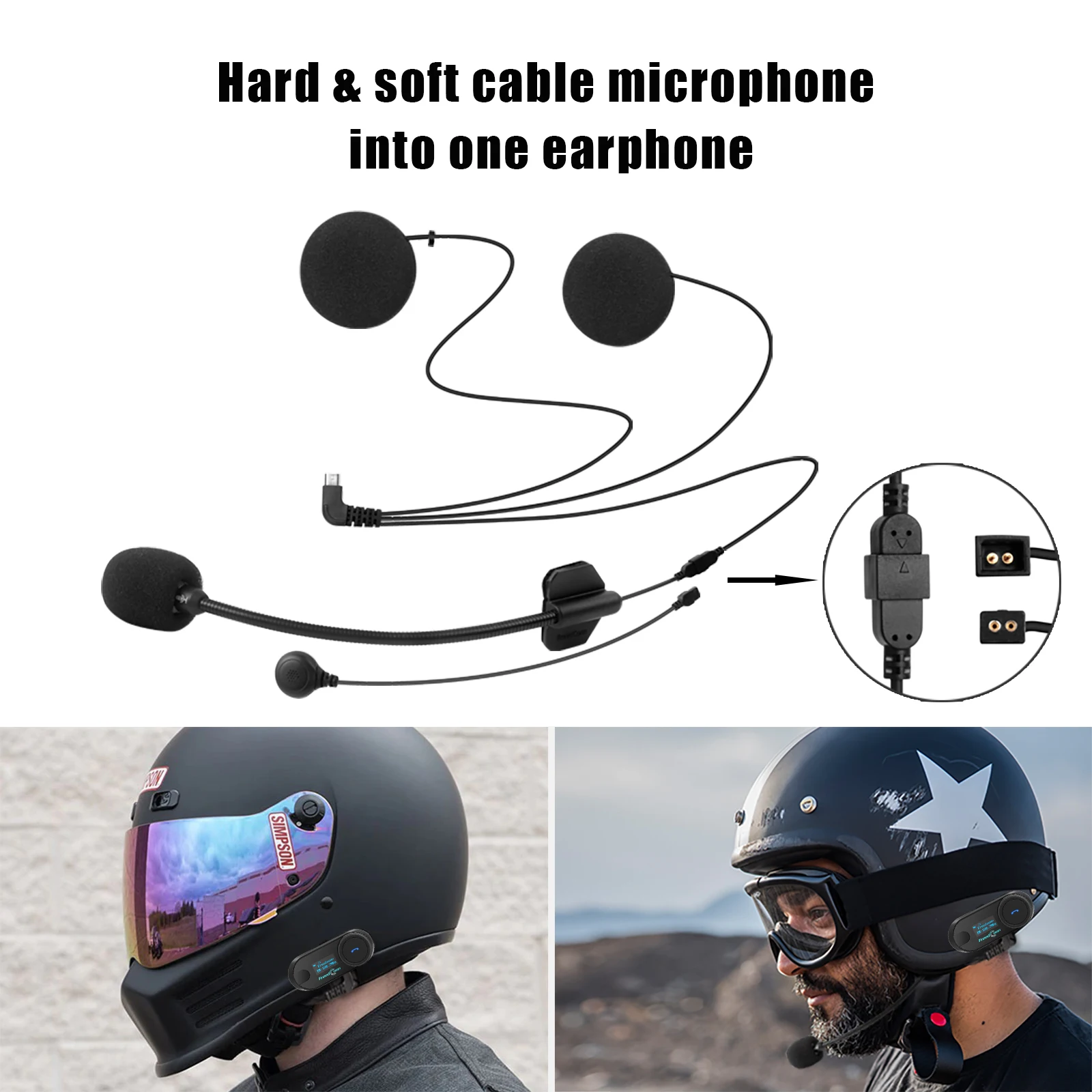 FreedConn TCom SC Bluetooth Motorradhelm-Headset Intercom 6-Wege – Bild 5