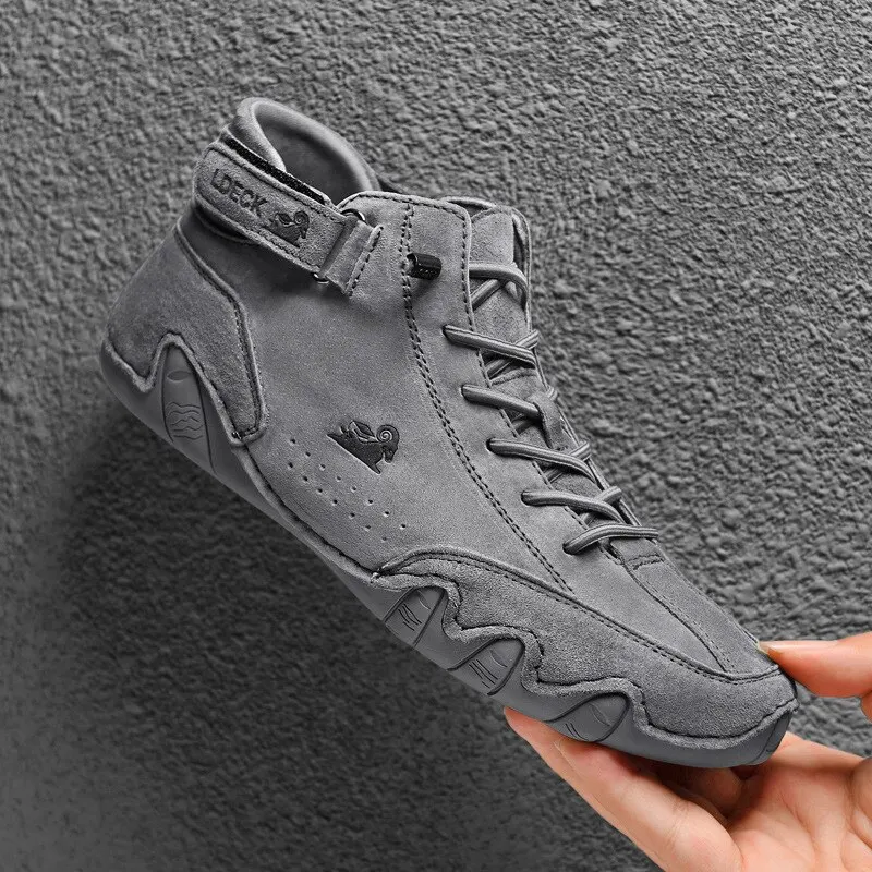 Männer Stiefel Casual Motorrad Winter Schuhe Wasserdichte High – Image 4