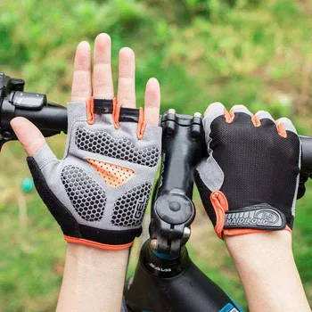 Männer Radfahren Fahrrad Handschuhe Halbe Finger Gym Handschuhe Frauen Handschuh Atmungsaktive Anti-slip