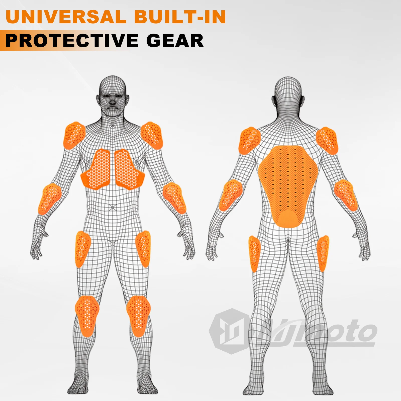 CE-Zertifizierung Motorrad Protektoren eingebaute Motorrad jacke – Bild 6