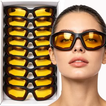 Winddichte Motorradbrille mit UV-Schutz, Motorradbrille für Damen, Motorradbrille für Herren, Augenschutz