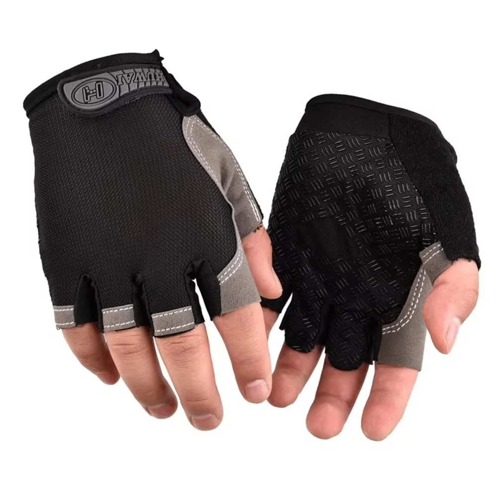 Herren Fahrradhandschuhe Halbfinger-Trainingshandschuhe Damen Handschuhe Atmungsaktiv Rutschfest Fitness Sport