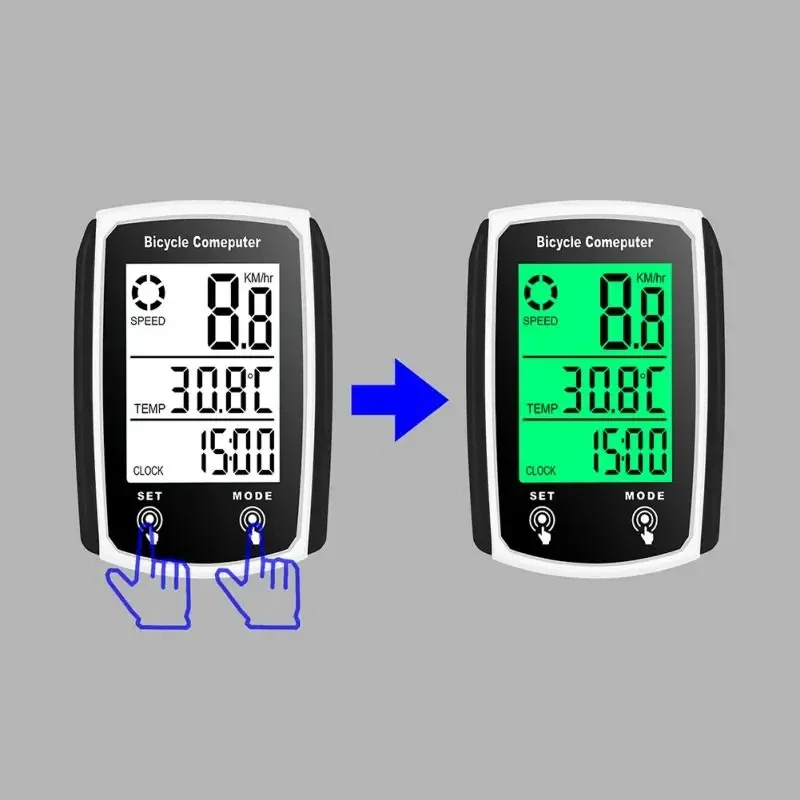 Fahrradcomputer LCD Digital Kabelgebundener Fahrradtacho – Image 5