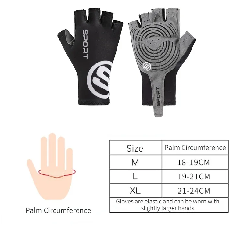 Radfahren Handschuhe Atmungsaktive Anti-Slip Sonnenschutz Halbe Finger – Bild 6