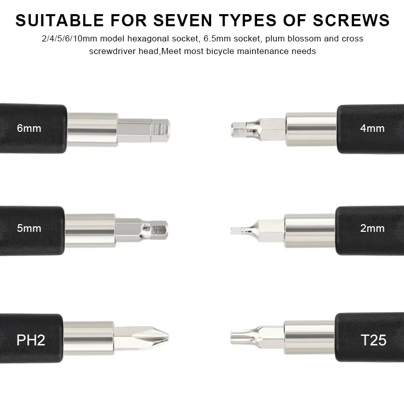 6 in 1 Y-Schraubenschlüssel-Set, austauschbare Bits – Image 3