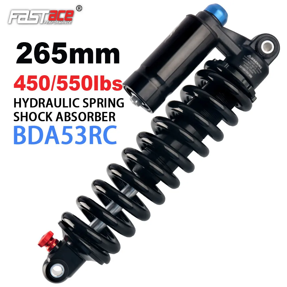FASTACE MTB Hinterradstoßdämpfer BDA53RC 265 mm Mountainbike-Stoßdämpfer 450 lbs 550 lbs für Surron Talaria