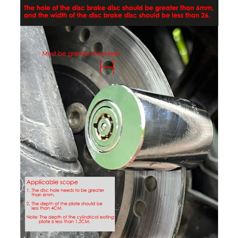 Motorrad Scheiben brems schloss Anti-Diebstahl Motorrad Sicherheit – Immagine 4