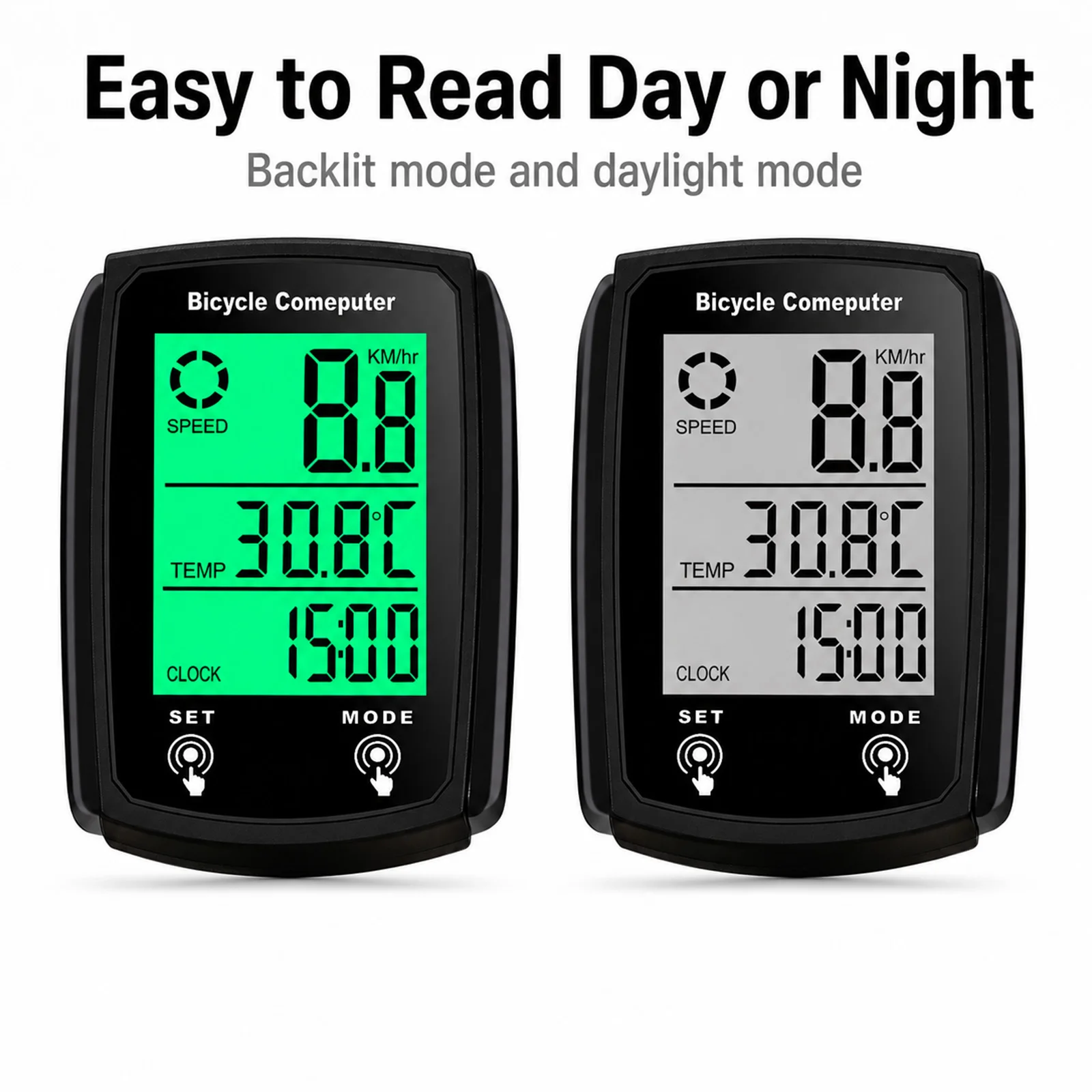Fahrradcomputer LCD Digitaler Kabelgebundener Fahrradcomputer Tachometer Fahrrad-Geschwindigkeitsmesser