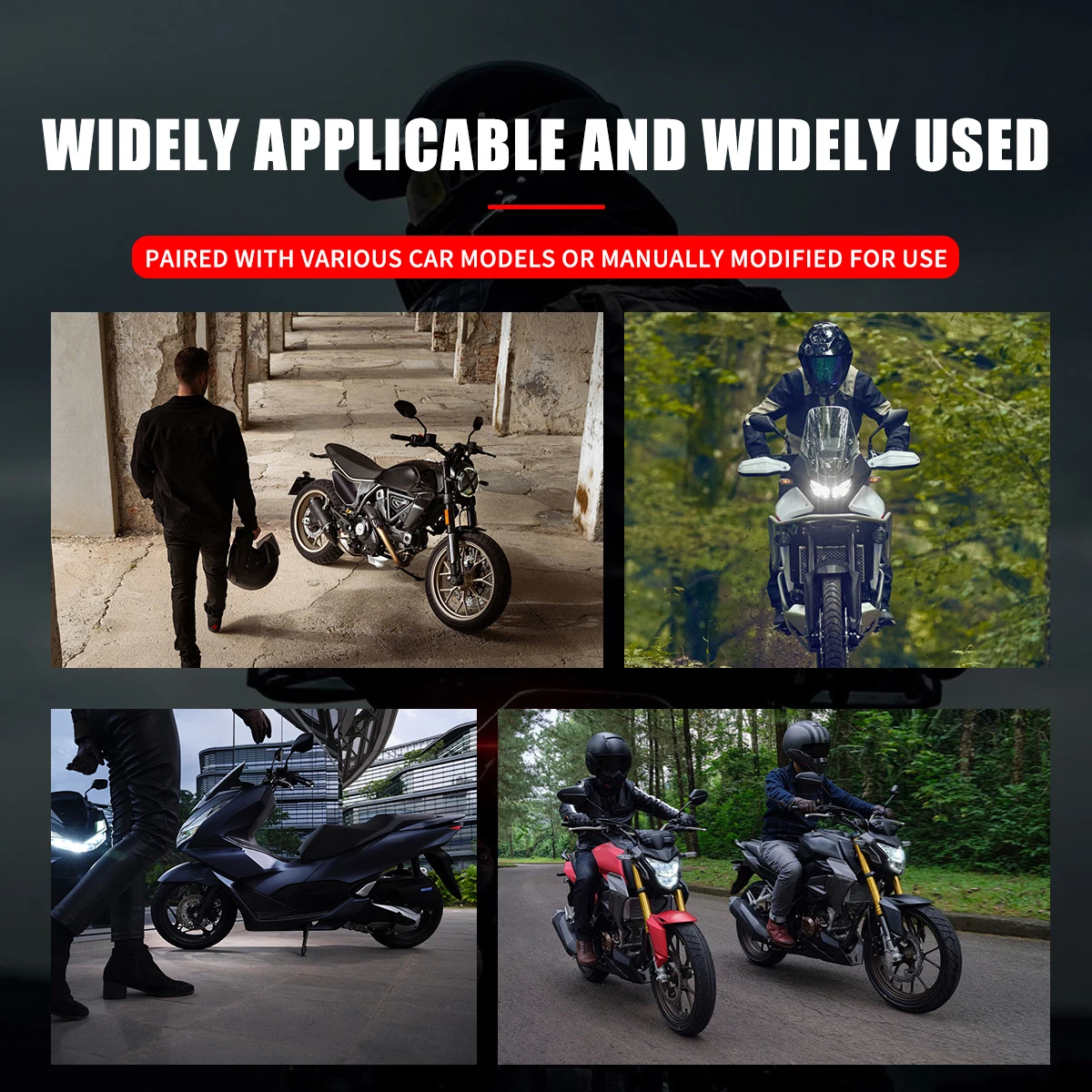 Motorrad-Handschutz, Windschutz, Bürstenschutz, Dekoration – Bild 2
