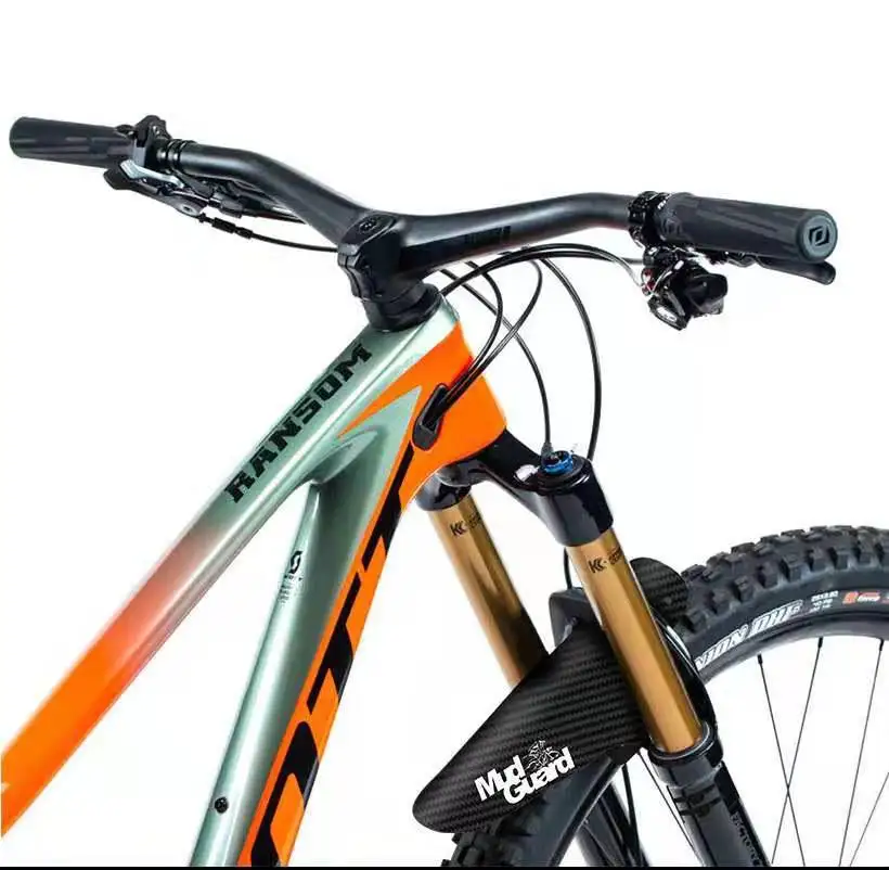 Carbon Muster Fahrrad Kotflügel tragbare Straße Mountainbike Schlamms – Image 3